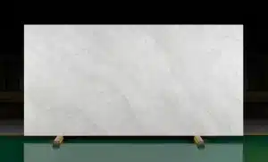 Taj Mahal Racy zero silica mineral surface slab with heavy veining