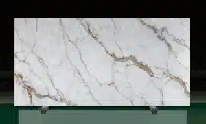 Belizza d Oro zero silica mineral surface slab with golden veining